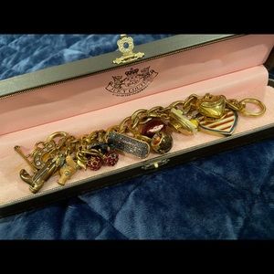 Juicy couture charm bracelet with charms